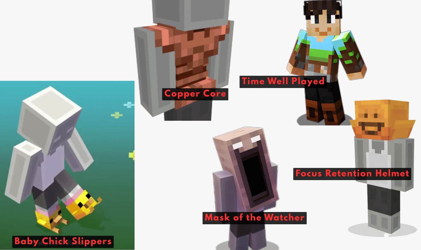 MINECRAFT SKINS ITENS DROPS