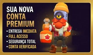 Conta de Brawl Stars 21k de trofeus e skins raras.