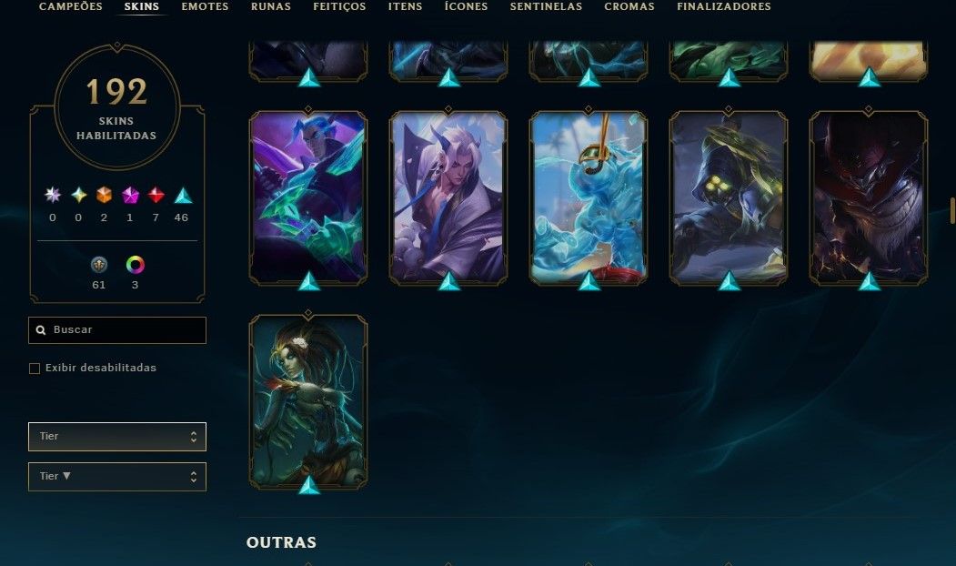 Conta Lol (Nvl 155) e valorant com muitas skins e champions