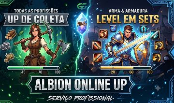 UP DE COLETA E LEVEL EM SETS ALBION ONLINE (100% SEGURO & RÁPIDO)