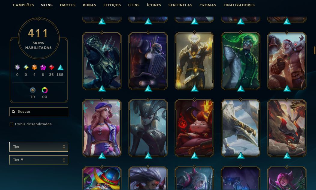 CONTA LOL | 411 SKINS | SEASON 2014