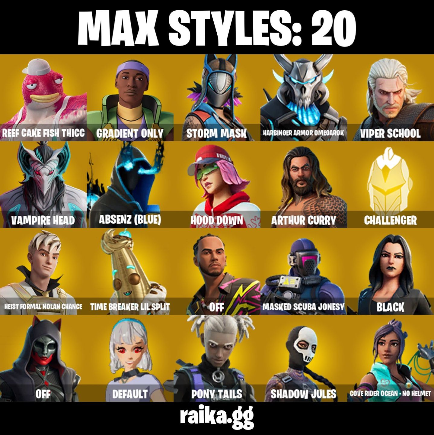 84 skins | Omegarok Leaviathan axe Candy axe reaper