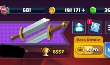 Conta de Clash Royale com 6.5k de troféus