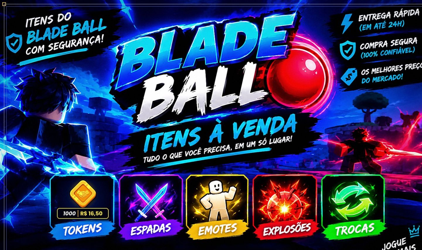 Blade Ball | Venda de Tokens e Espadas | Entrega Rápida e Segura