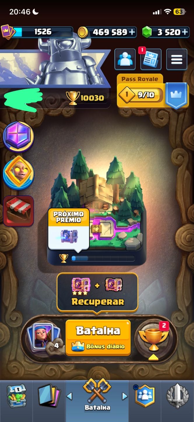 CONTA DE CLASH ROYALE