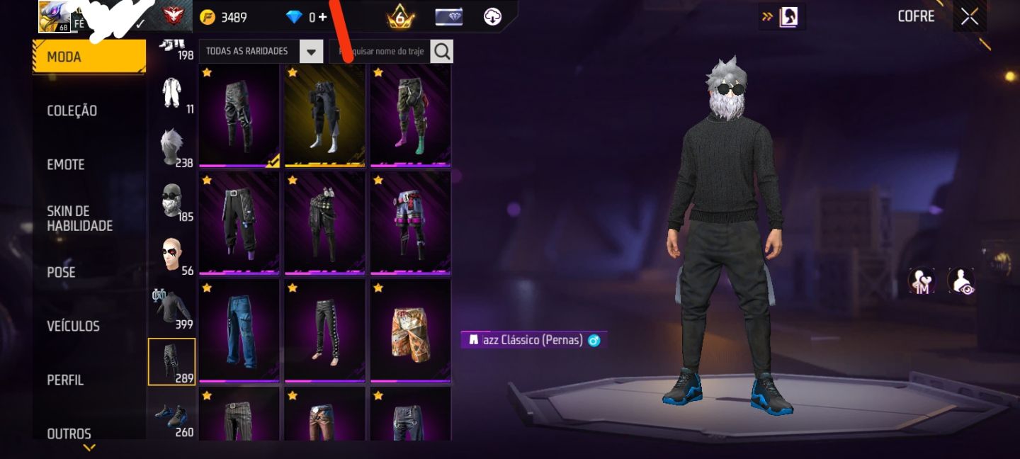 Conta Free Fire Gemada Angelical Passes Antigos Skins Raras