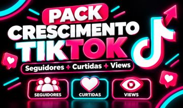 Pack Crescimento TikTok Seguidores + Curtidas + Views | Garantia