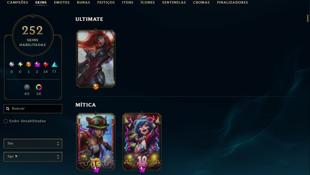 CONTA LVL 431 COM 251 SKINS - CONTA DESDE 2013