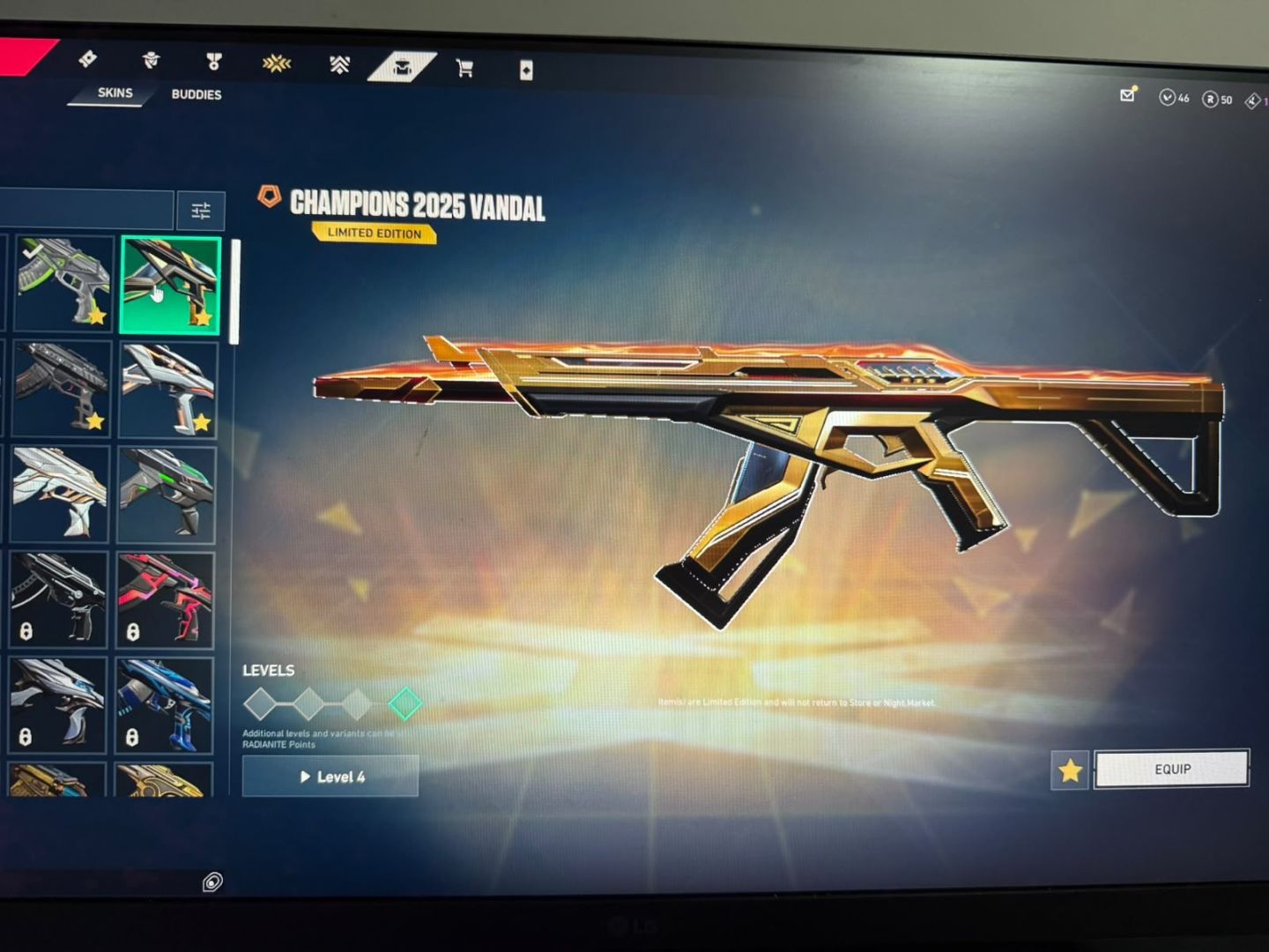 Conta valorant muitas skins (preço negociável)