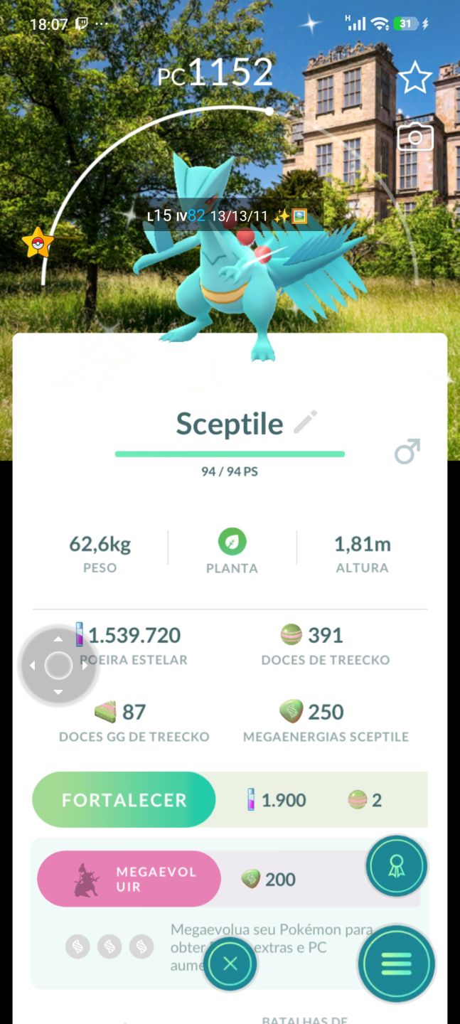 Conta de pokémon GO