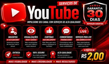 Youtube | Inscritos | Curtidas | Comentários | Views | Live