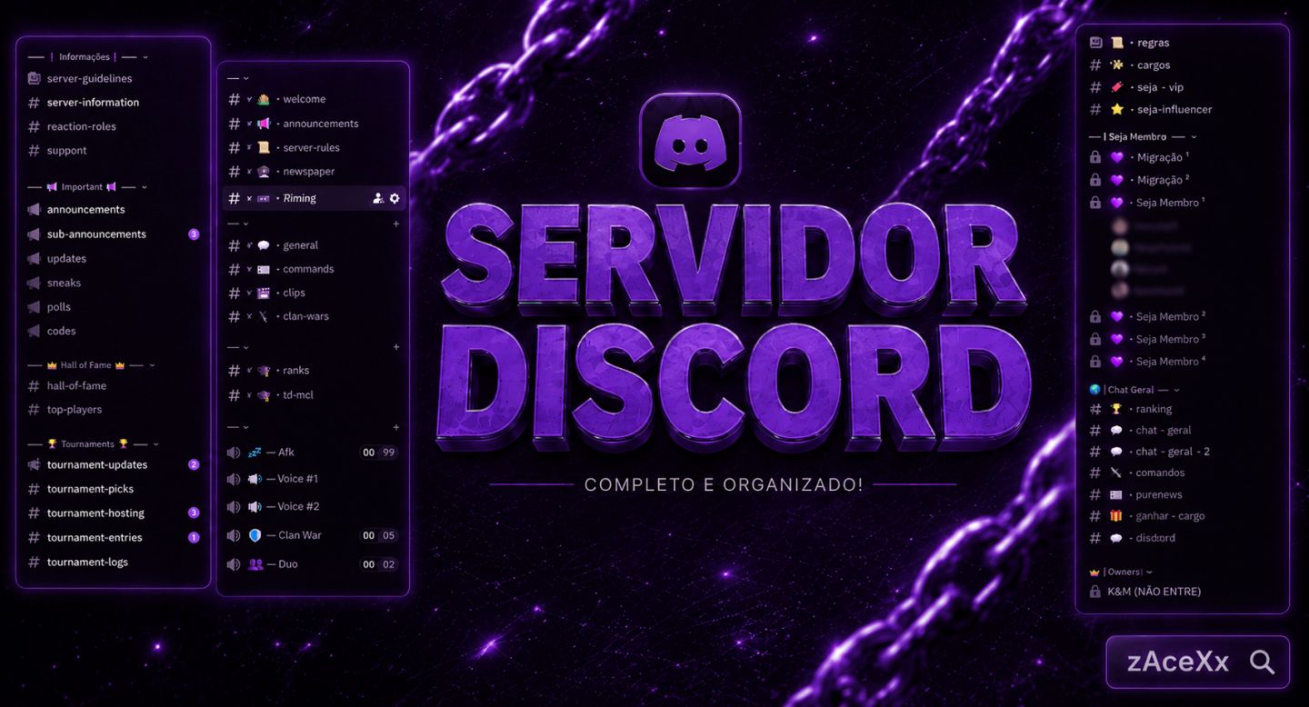 CRIO SEU SERVIDOR NO DISCORD [ENTREGA RÁPIDA]
