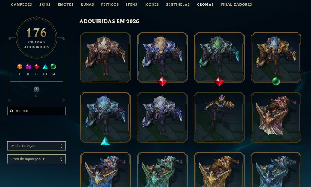 Lol Ex-desafiante 2025 | Mestre | 1653 Skins + Pax Sivir