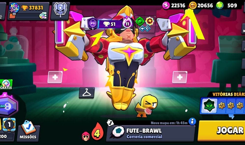 Conta de Brawl Stars Antiga - Ano 2018/2019 + 1 Pro Pass completo