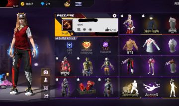 CONTA FREE FIRE GEMADA ,6 ANOS, +ITENS RAROS - SEM EMAIL DE RECUPERAÇÃO
