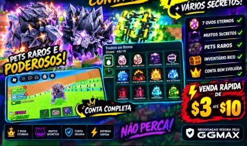 CONTA COM 7 OVOS ETERNOS + VÁRIOS SECRETOS