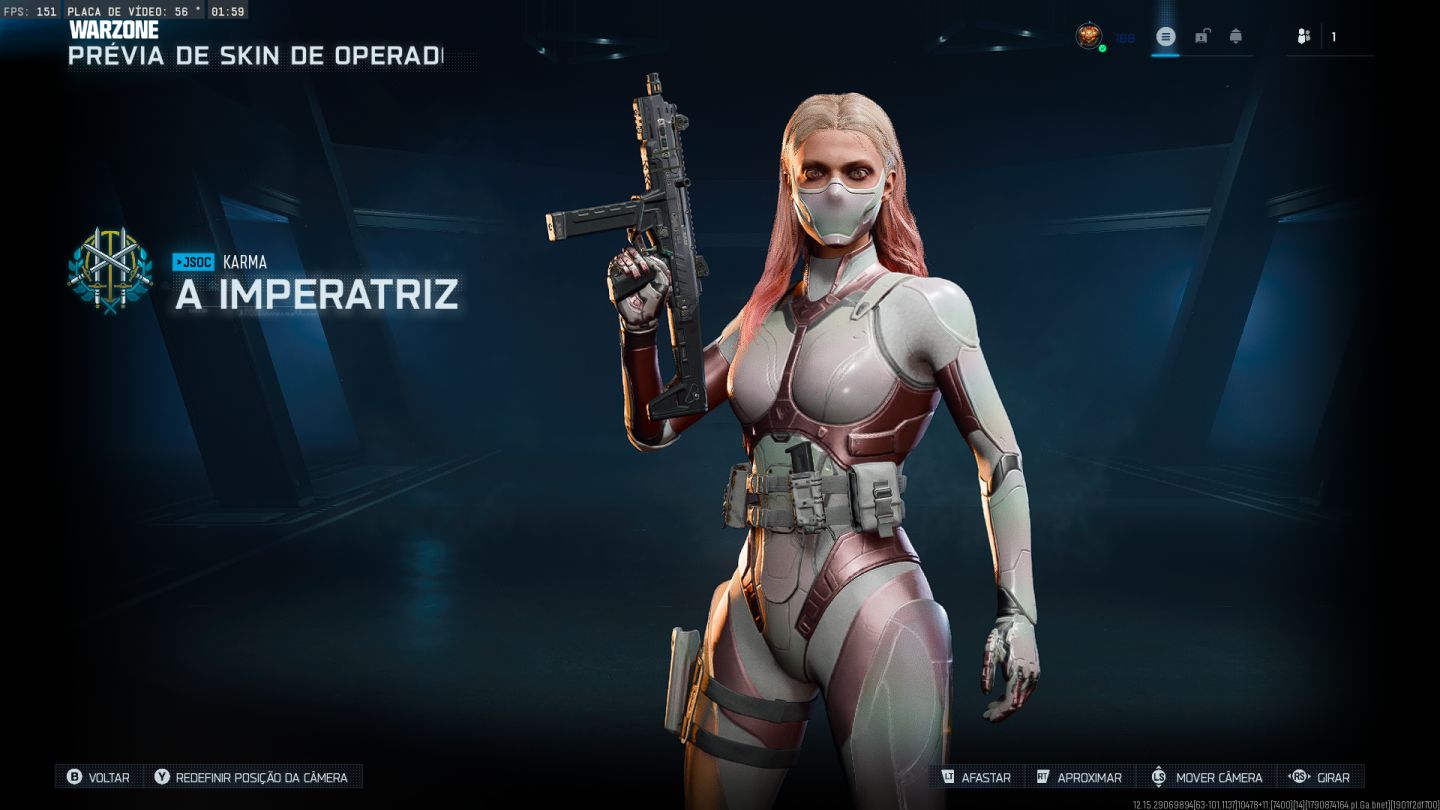 CONTA COD WARZONE COM SKINS TRYHARD