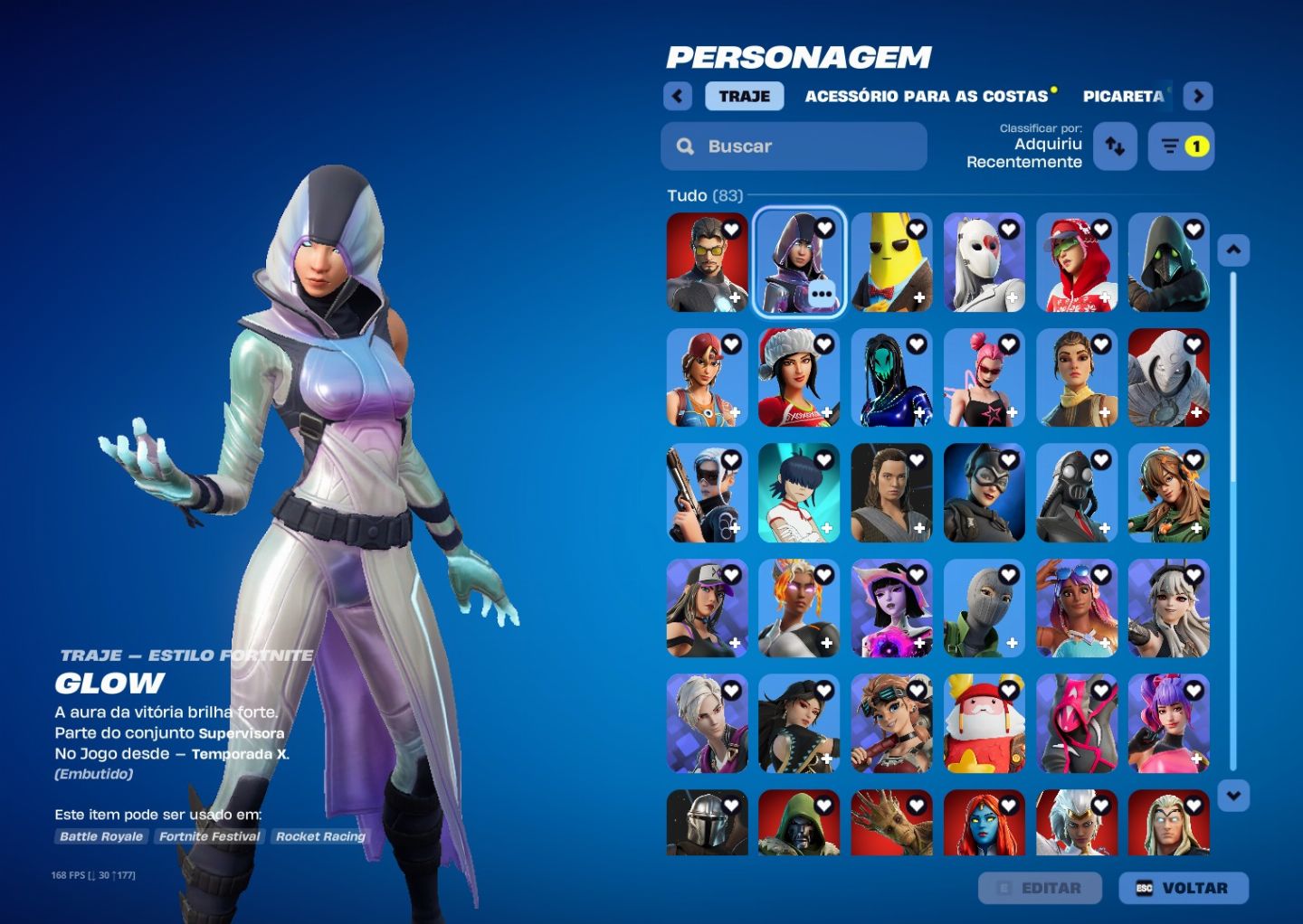 Conta de fortnite rara e de rocret league, mais jogos da épic games.