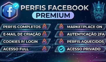 Contas do Facebook FORTES (PREMIUM) - Páginas Antigas e Novas - Bms Fortes