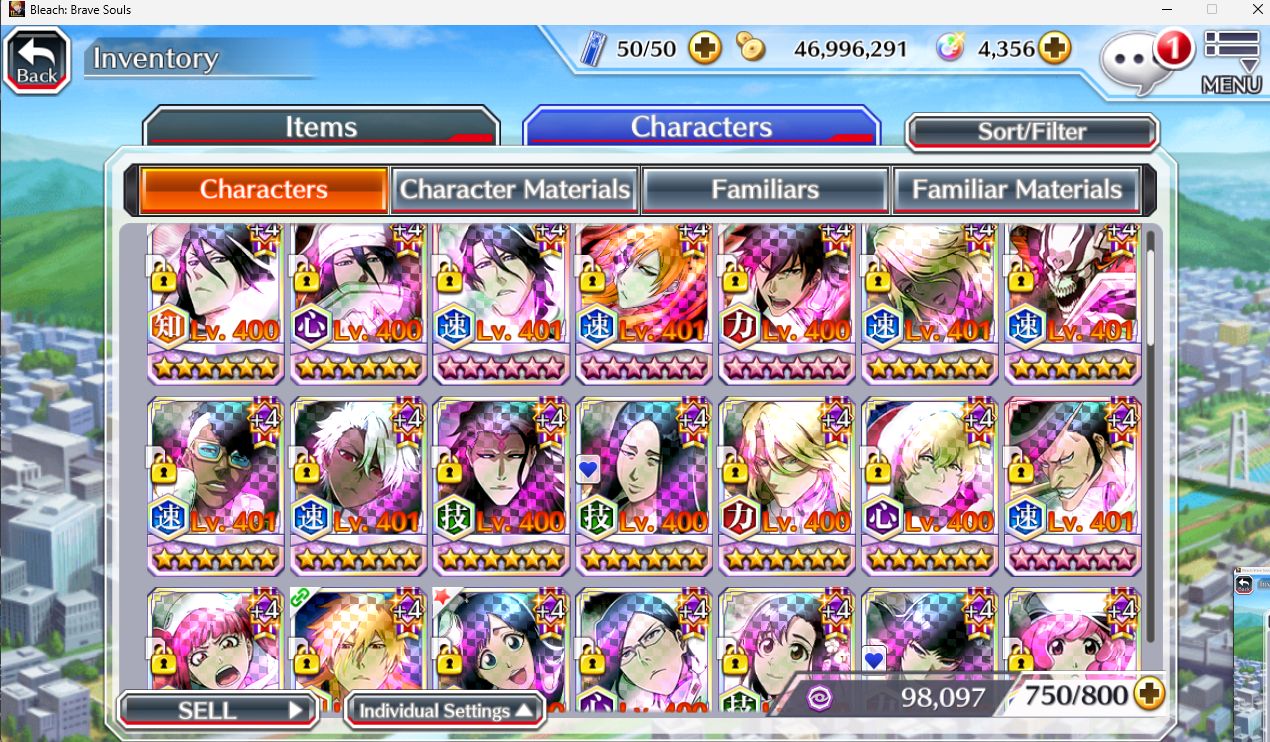 Conta Bleach Brave Souls Guild Rank S