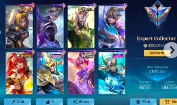 Conta mobile legends 218 skins