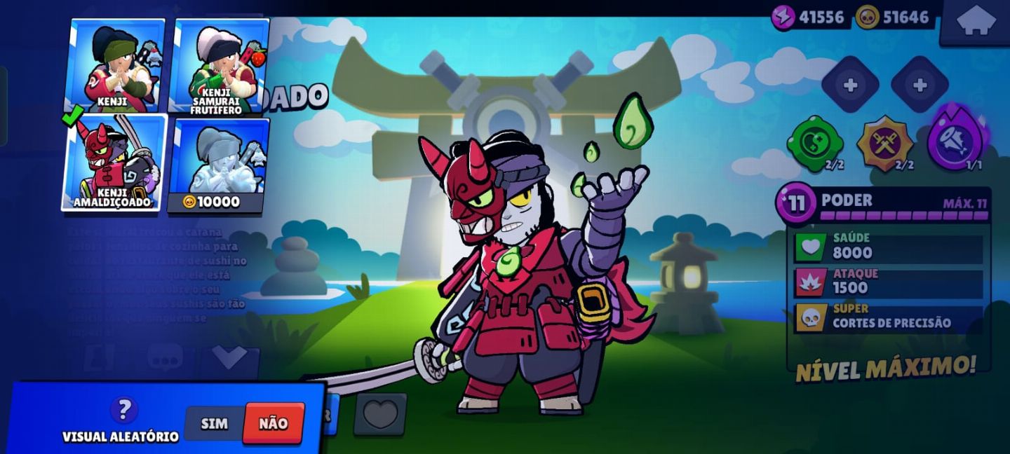 Conta Brawl Stars 61K, +590 gemas, +45k de ouro, Skins Raras, 107 Brawlers