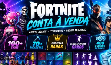 CONTA DE FORTINITE COM +100SKIN E PICARETAS, UNICO DONO