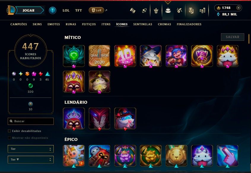 CONTA LOL BR 232 SKINS | LVL 849 | TODOS OS CAMPEÕES | CONTA DESDE 2017