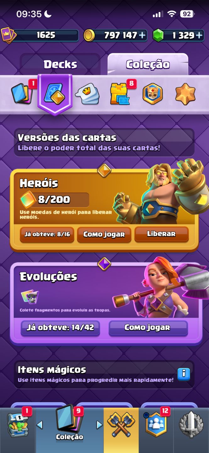 Conta Clash Royale 14k de troféus Liga 3
