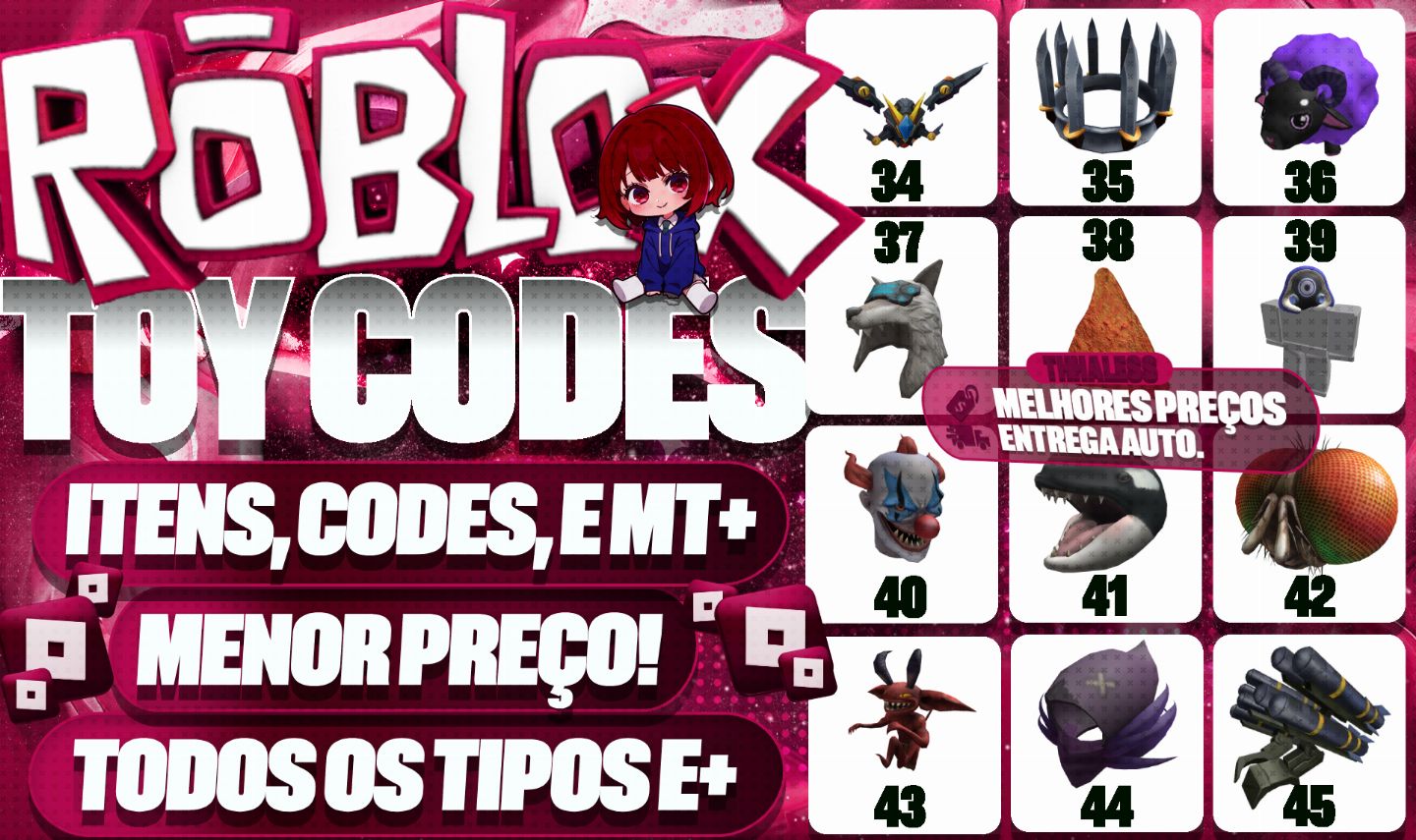 [BARATO] TOYCODES/CODE ROBUX/ITENS EXCLUSIVOS/GAME CODES | ENTREGA AUTO E PROMO