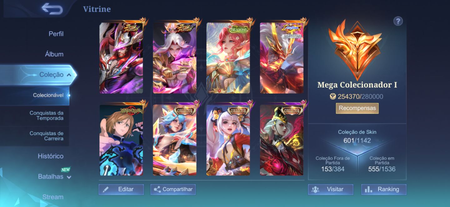 CONTA MAIN ADC +600 SKINS, RARA COM RECALLS ÉPICOS!!