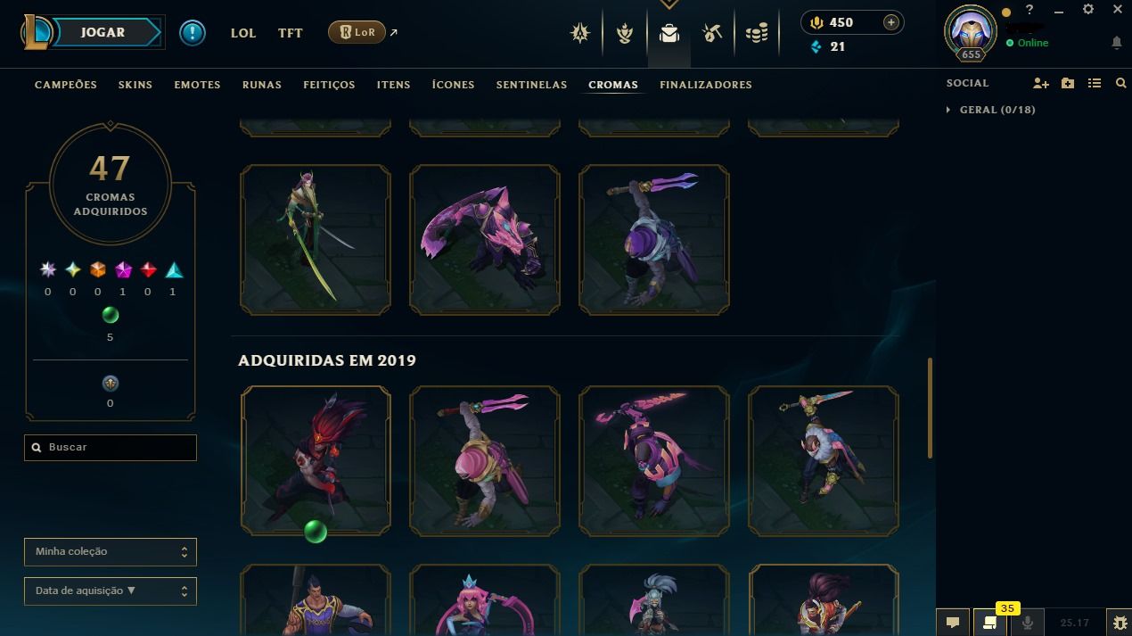 Conta Riot Games | LOL + VALORANT | 200+ SKINS LOL | VALORANT RGX SUBLIME GAIA++