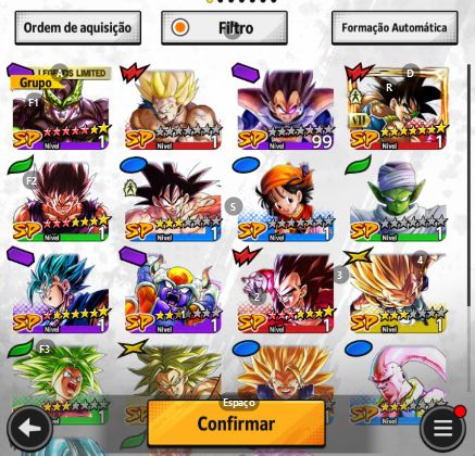 DRAGON BALL LEGENDS, LR SHALET, LR TRUNKS GOHAN E LF GOKU BLACK ESTRELADOS