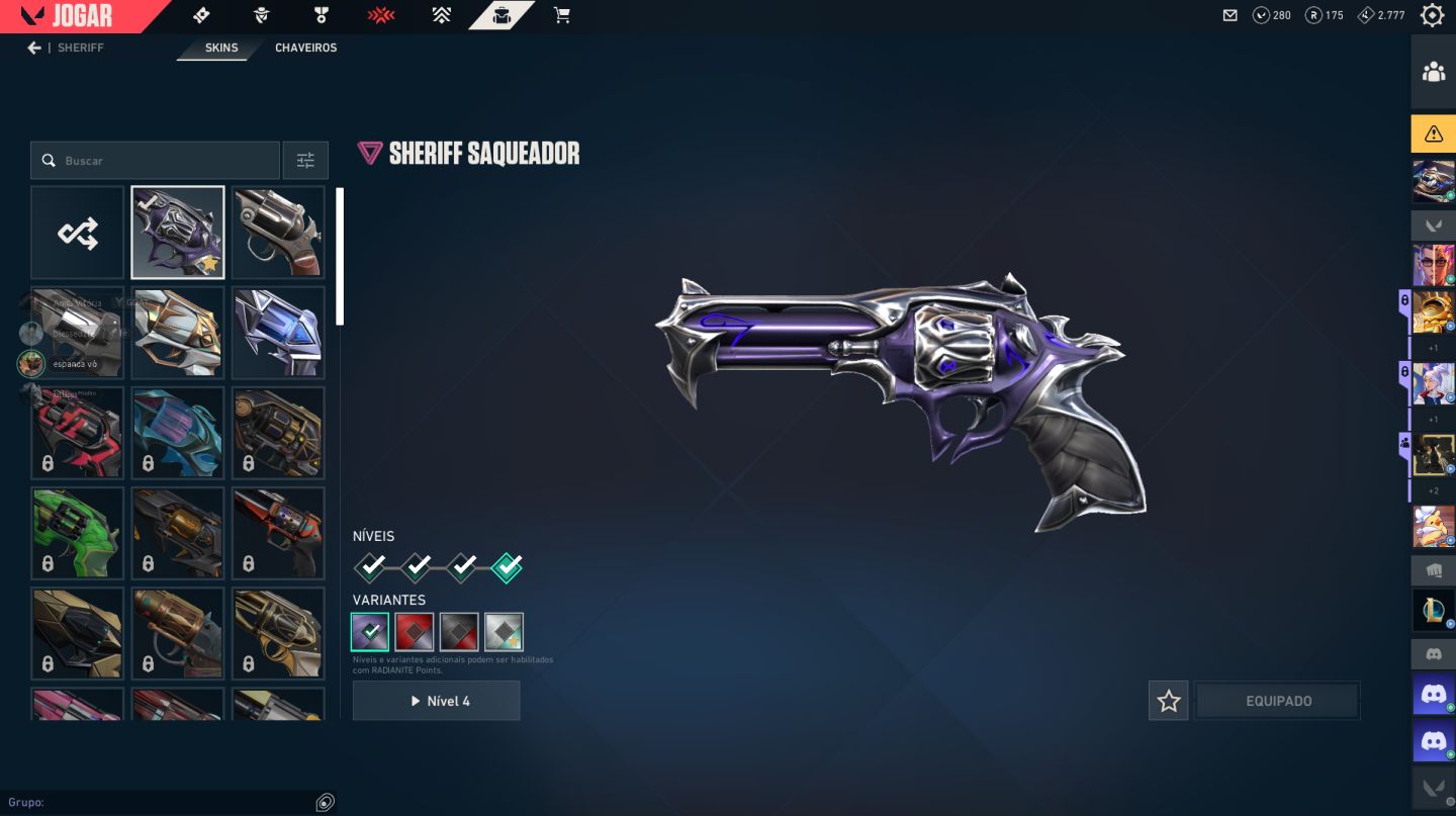 CONTA de VALORANT VÁRIAS SKINS! ENTREGA RAPIDA
