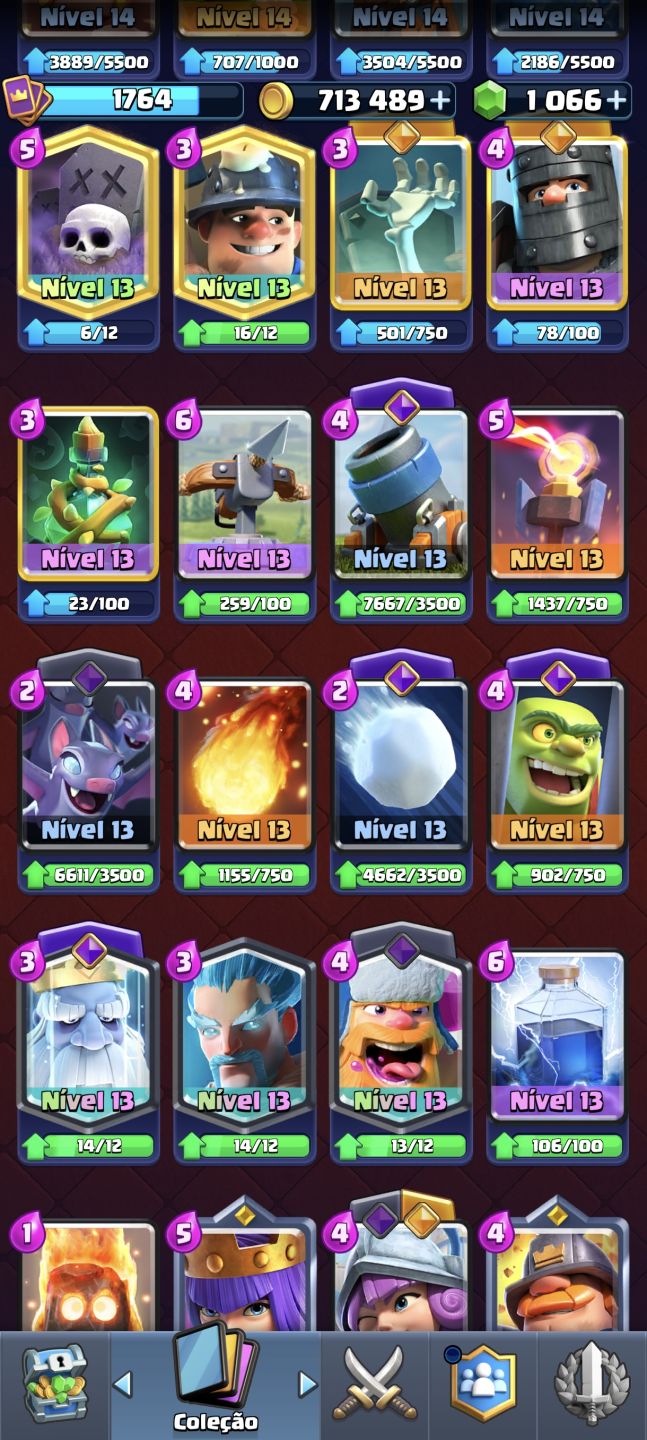 CONTA CLASH ROYALE 5 ANOS | 13K TROFÉUS | 22 EVOS | +700K OURO