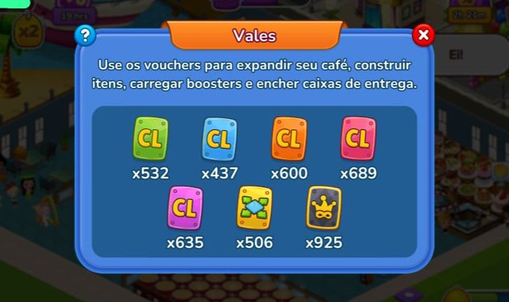 CAFELAND RICO Grande Estoque de Recursos Quase mil vales coringas