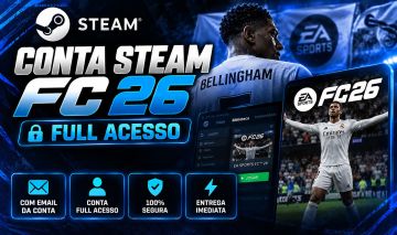 CONTA DA STEAM FULL ACESSO PERMANENTE COM EA FC 26( PODENDO JOGAR ONLINE)