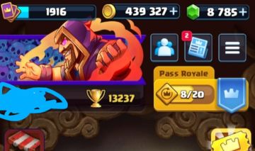 Clash Royale rei nível 16 + 8700 gemas + Full cartas + Evoluções + Heróis e mt++