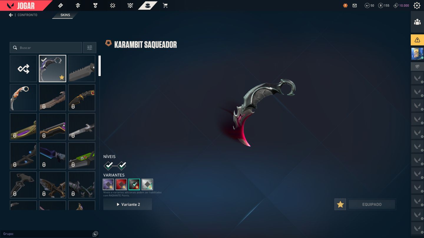 Conta Valorant Lvl 194, Karambit Saqueador, Vandal Sublime