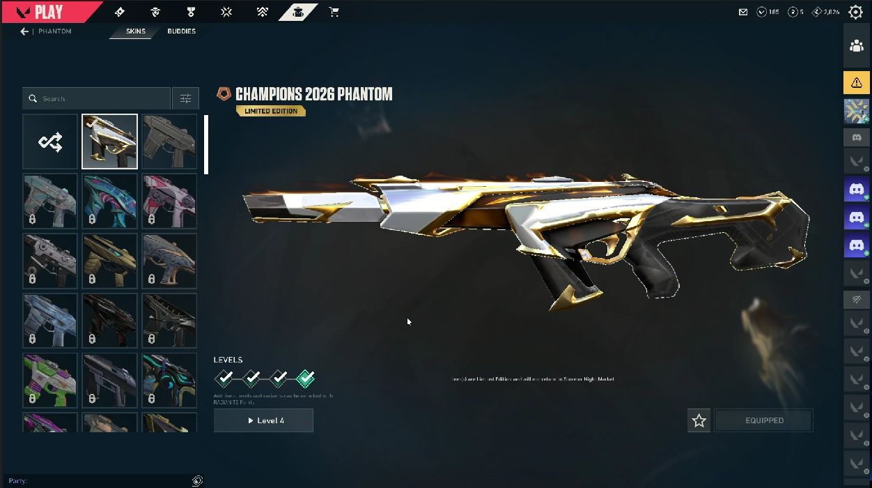 CONTA VANDAL RGX E PHANTOM CHAMPIONS 2026