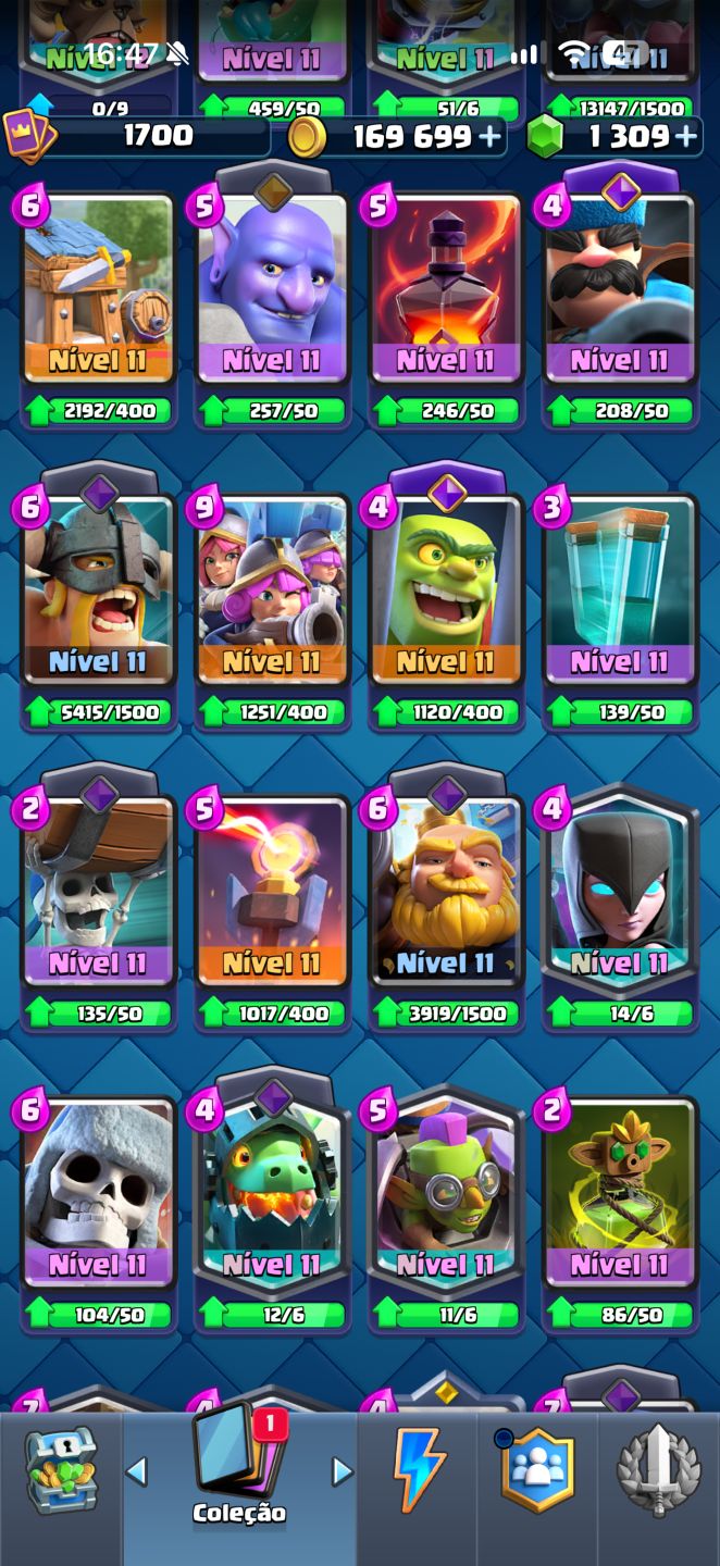 Conta Clash Royale 13.700 troféus