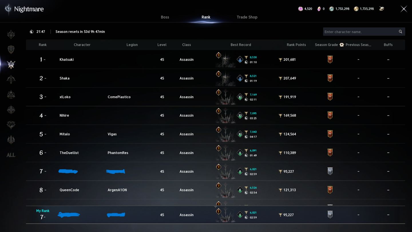 CONTA DAGGER AION2 2300GS/12OK - ELYOS - YUSTIEL