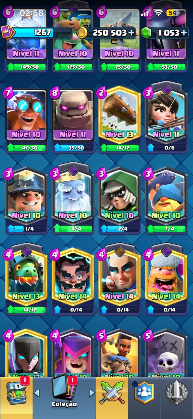 (Aceito oferta)Conta perfeita supercel brawl stars e Clash of royale upados!!!