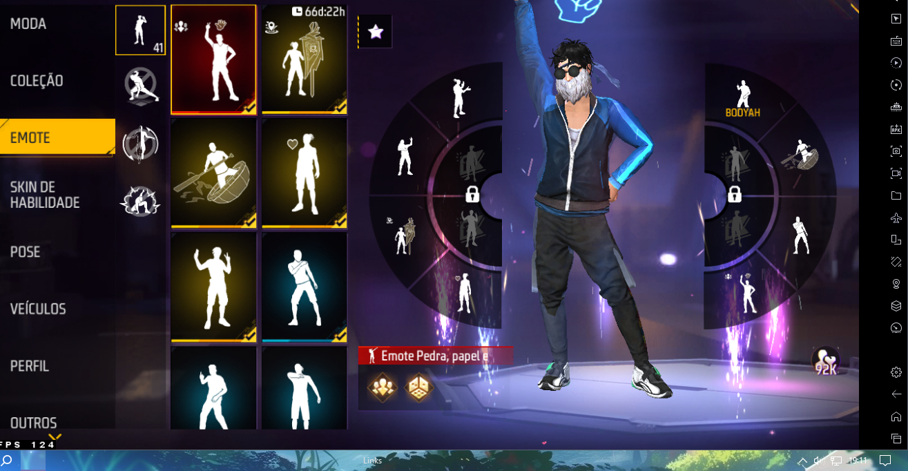 Conta de free fire LVL 66 e +8K likes