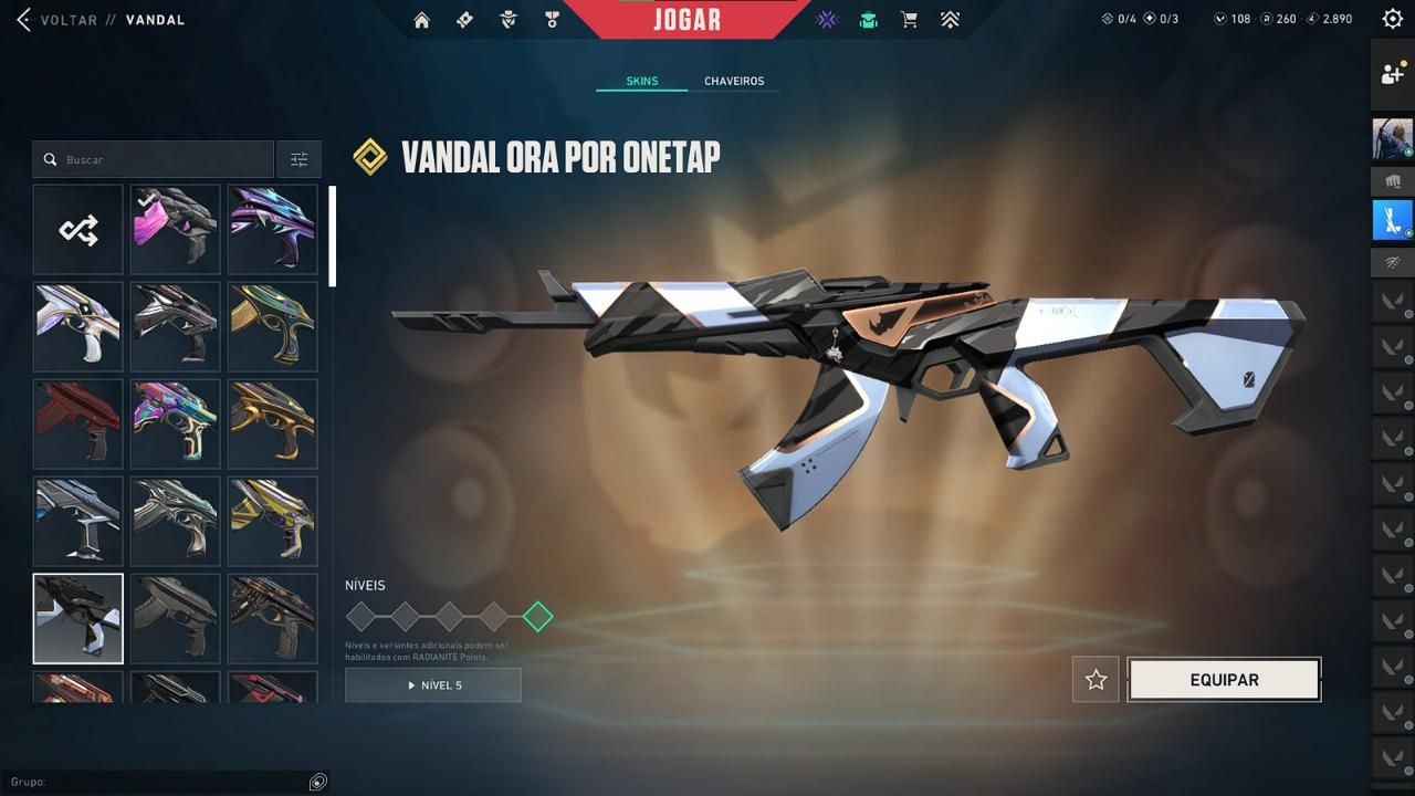 CONTA VALORANT (MUITAS VANDAL E SKINS...)