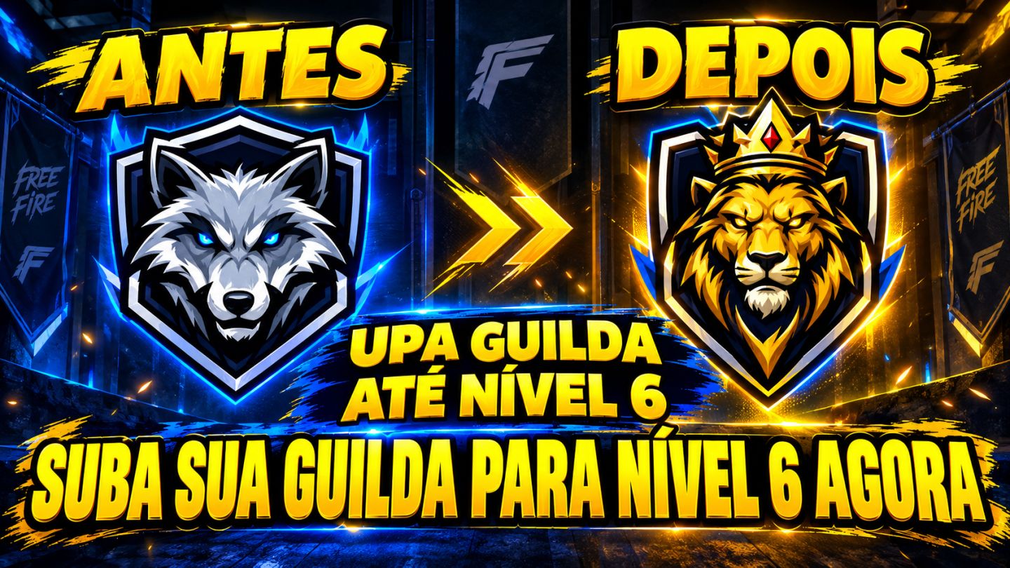 UPO SUA GUILDA NO FREE FIRE PARA O NIVEL 6 EM 24H !