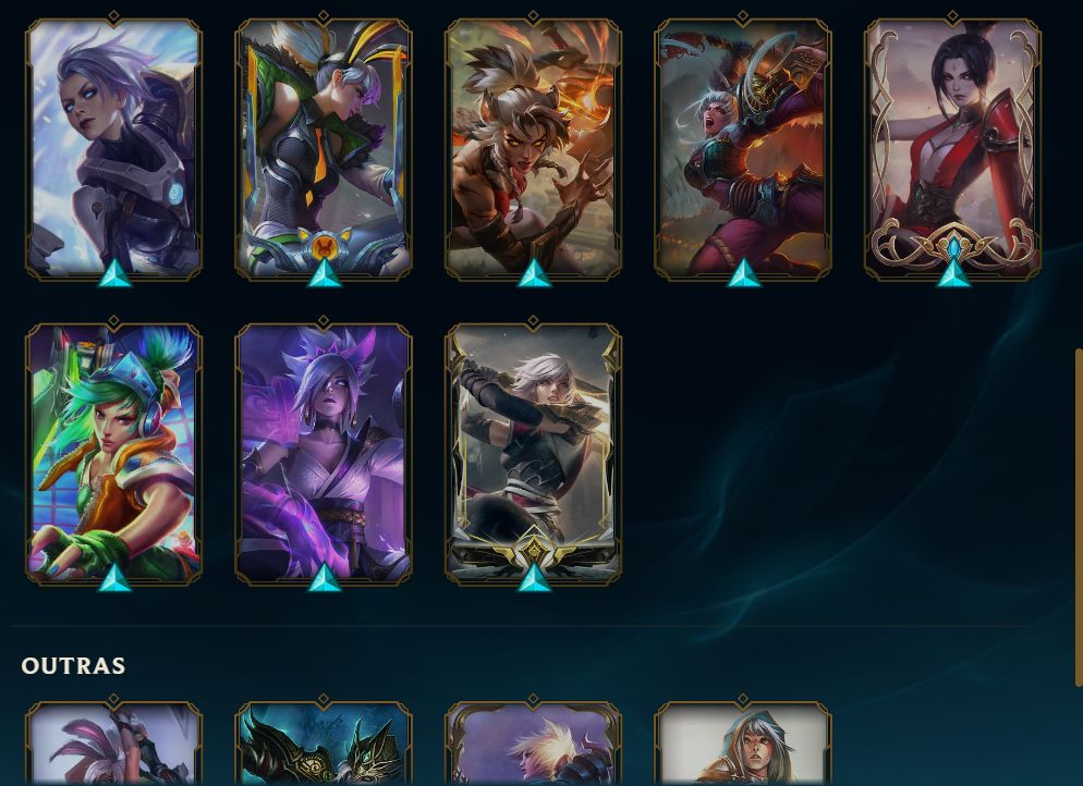 Conta League of Legends mono Riven