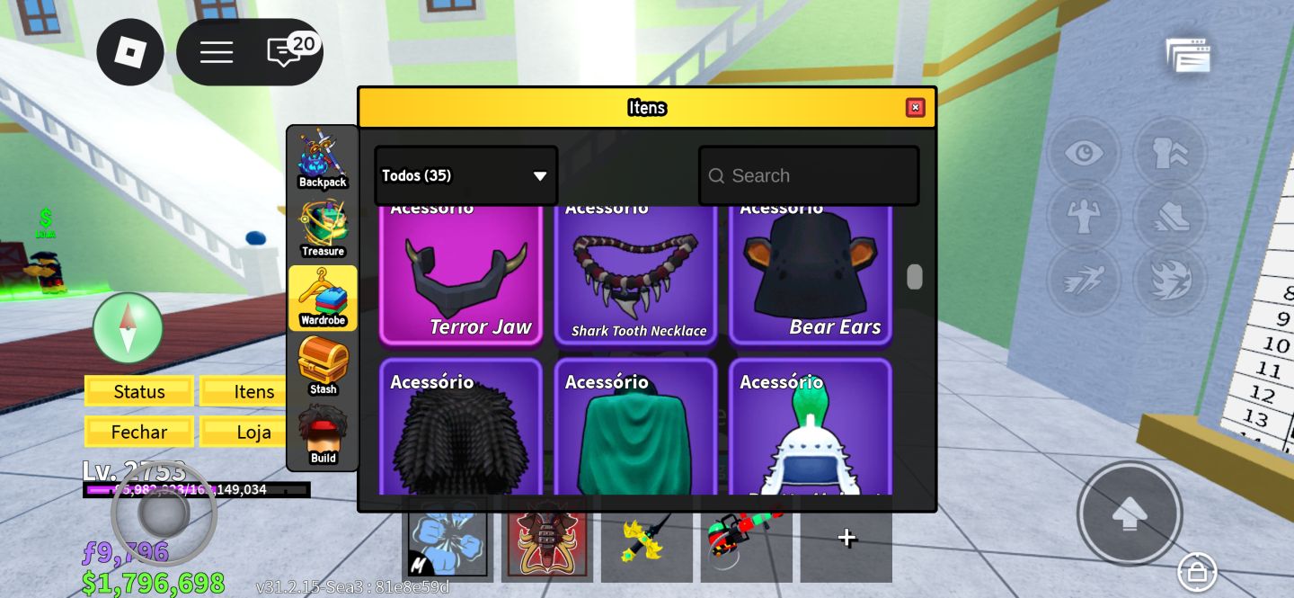 Conta Blox Fruits Lv. 2753 | CDK + 3 Game Passes + Shadow + Mamute!