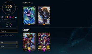 LEAGUE OF LEGENDS 255 SKINS NIVEL 386 UNRANKED FULL CHAMP