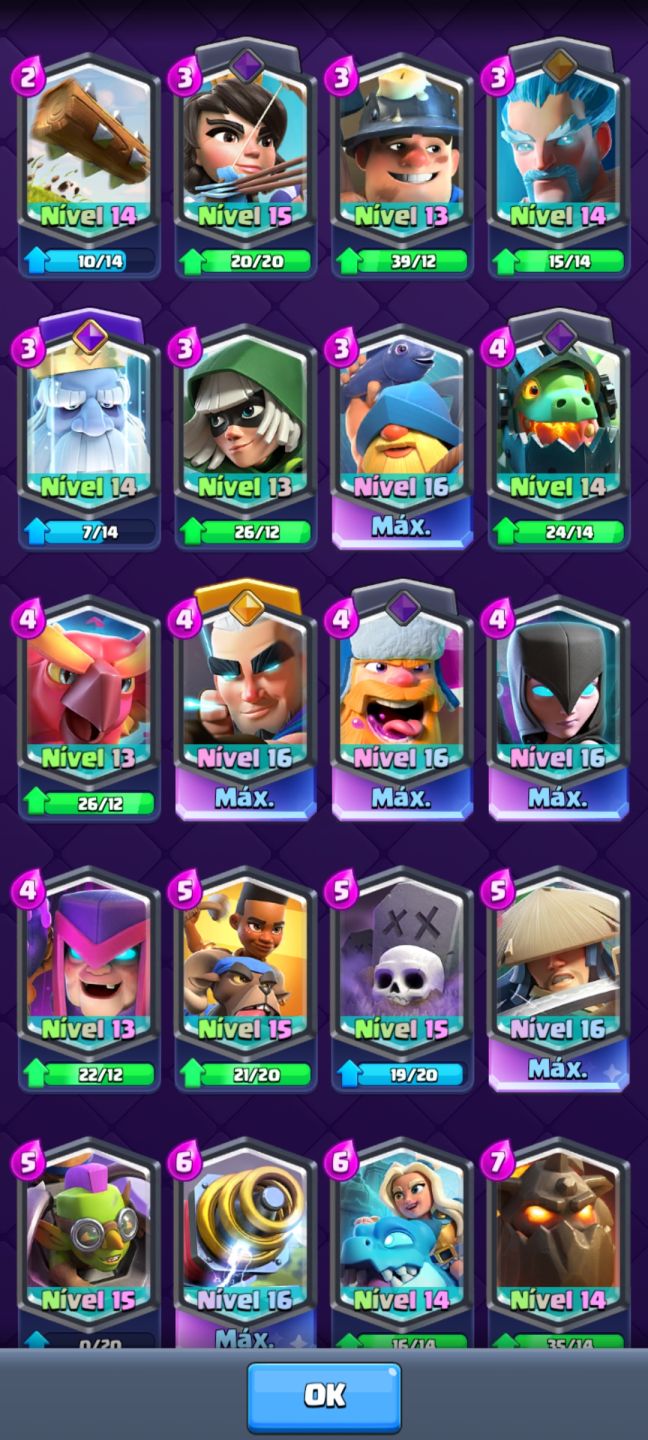 Conta Clash Royale Full Acesso | 123/123 Cartas | Várias Nível 16 Máx +900k Ouro
